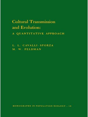 cover image of Cultural Transmission and Evolution